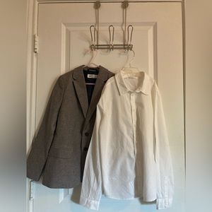 Boys 9/10 H&M Lot Button Down and Blazer Perfect for formal occasions